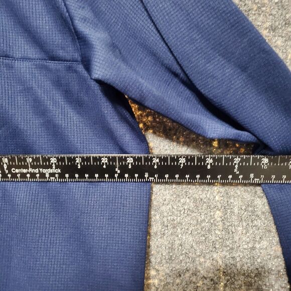 NEW Adidas 3-Stripes Double Knit Quarter-Zip Pullover Golf Top A482 Mens XL READ - Picture 6 of 11